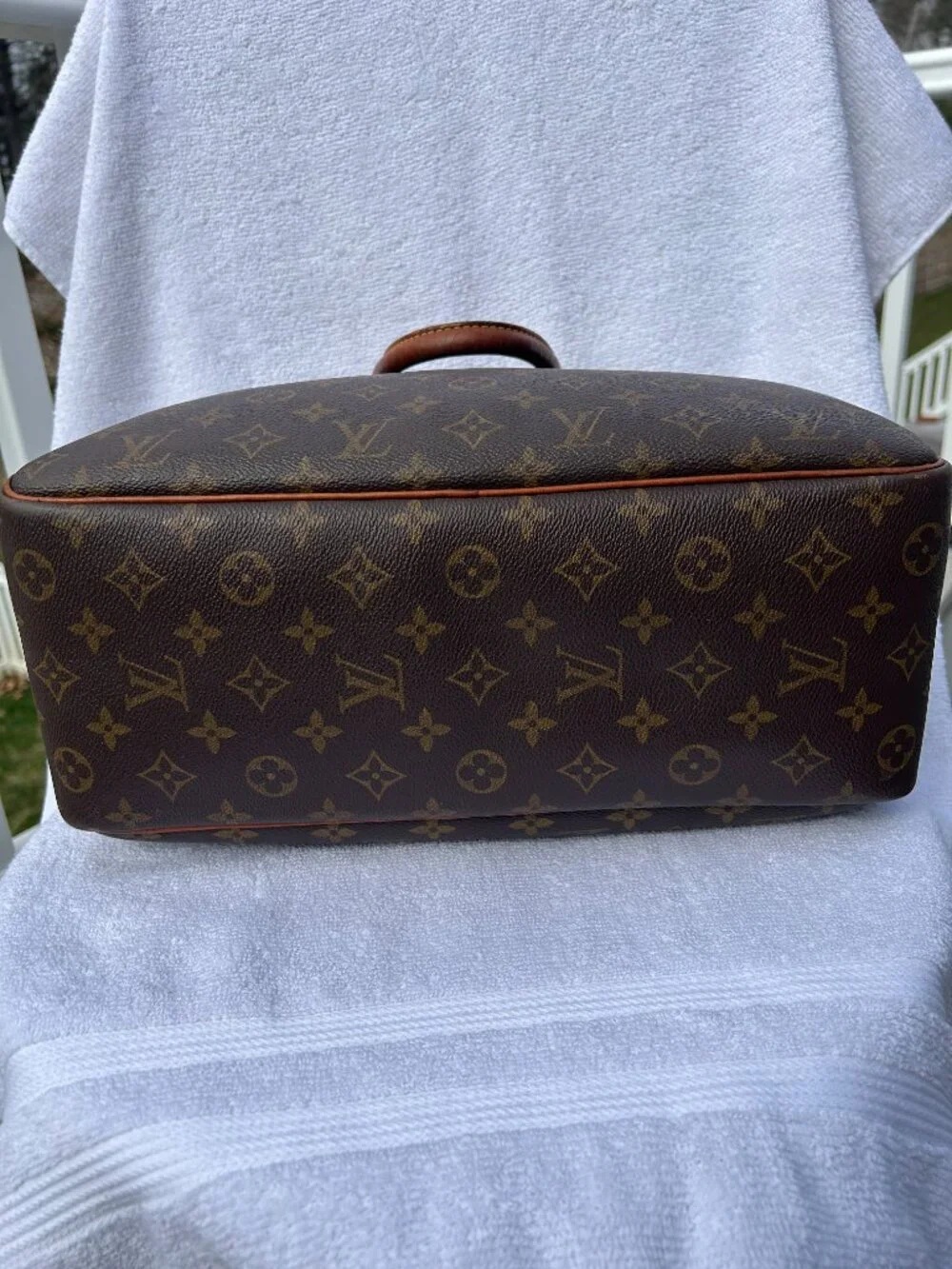 Auth Louis Vuitton MMonogram Deauville M47270 Hand Bag GOOD CONDITION! - Picture 6 of 16